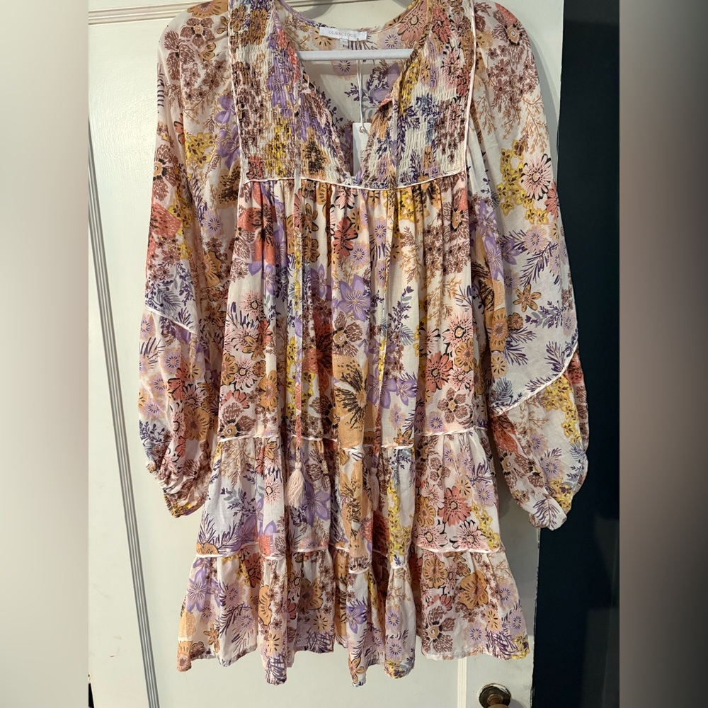 Olivaceous Multicolor Floral dress